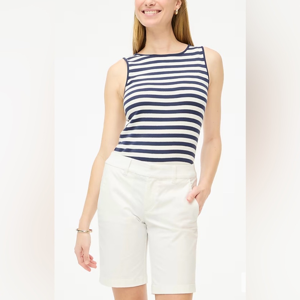 NWT J Crew Women’s 9” Frankie Bermuda Chino Shorts